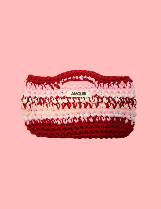 Mini tote in Cherry bomb