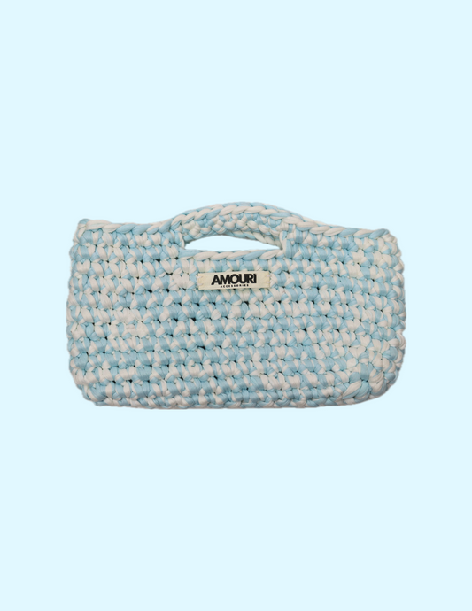 Mini tote in Berry Blue